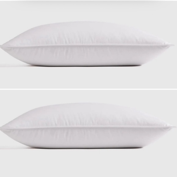 Quince Other - Nwot SET Of 2 QUINCE Luxe Goose Down Pillows Standard Soft/Medium 3228